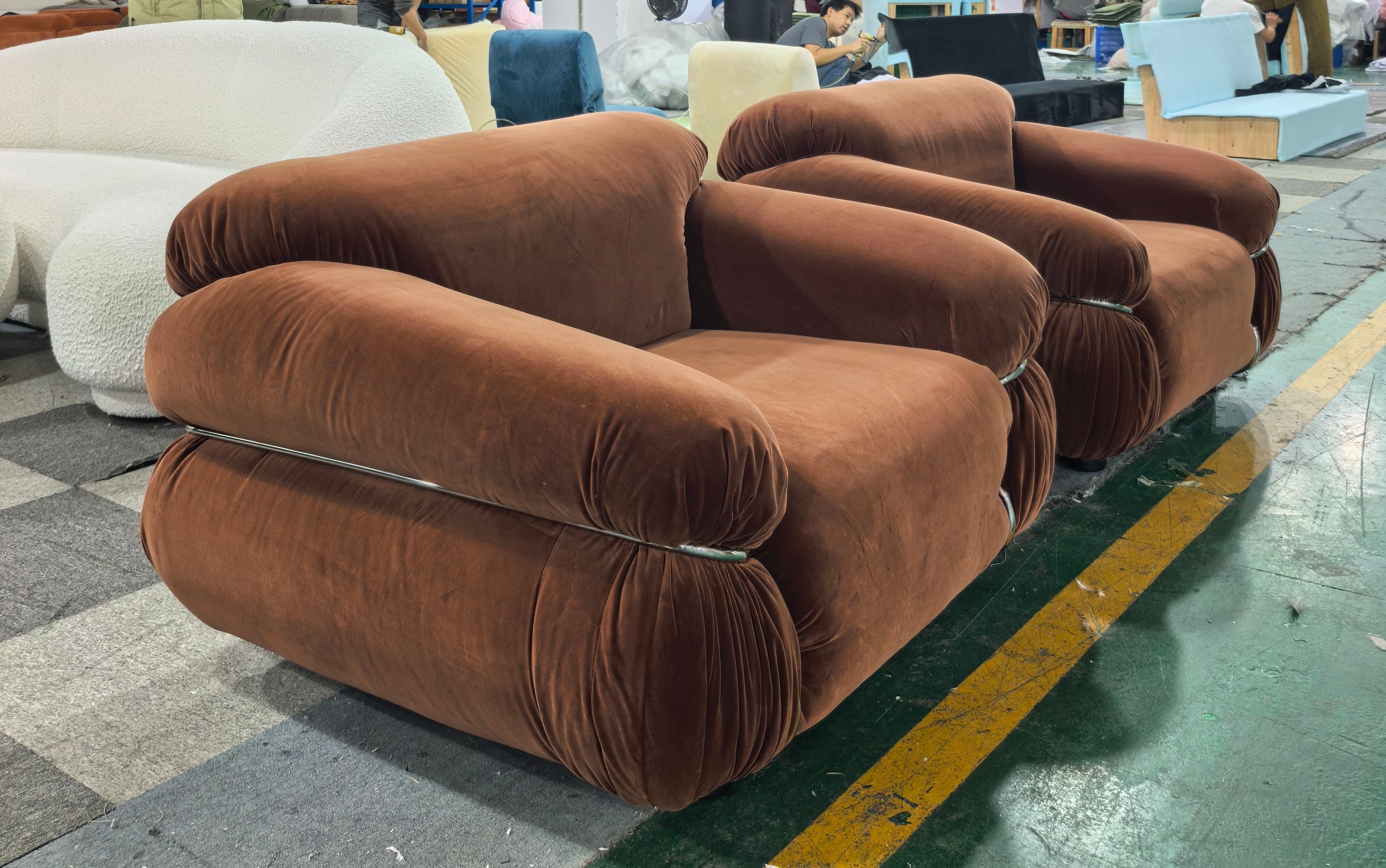 Spice Velvet Sesann Frattini Armchair