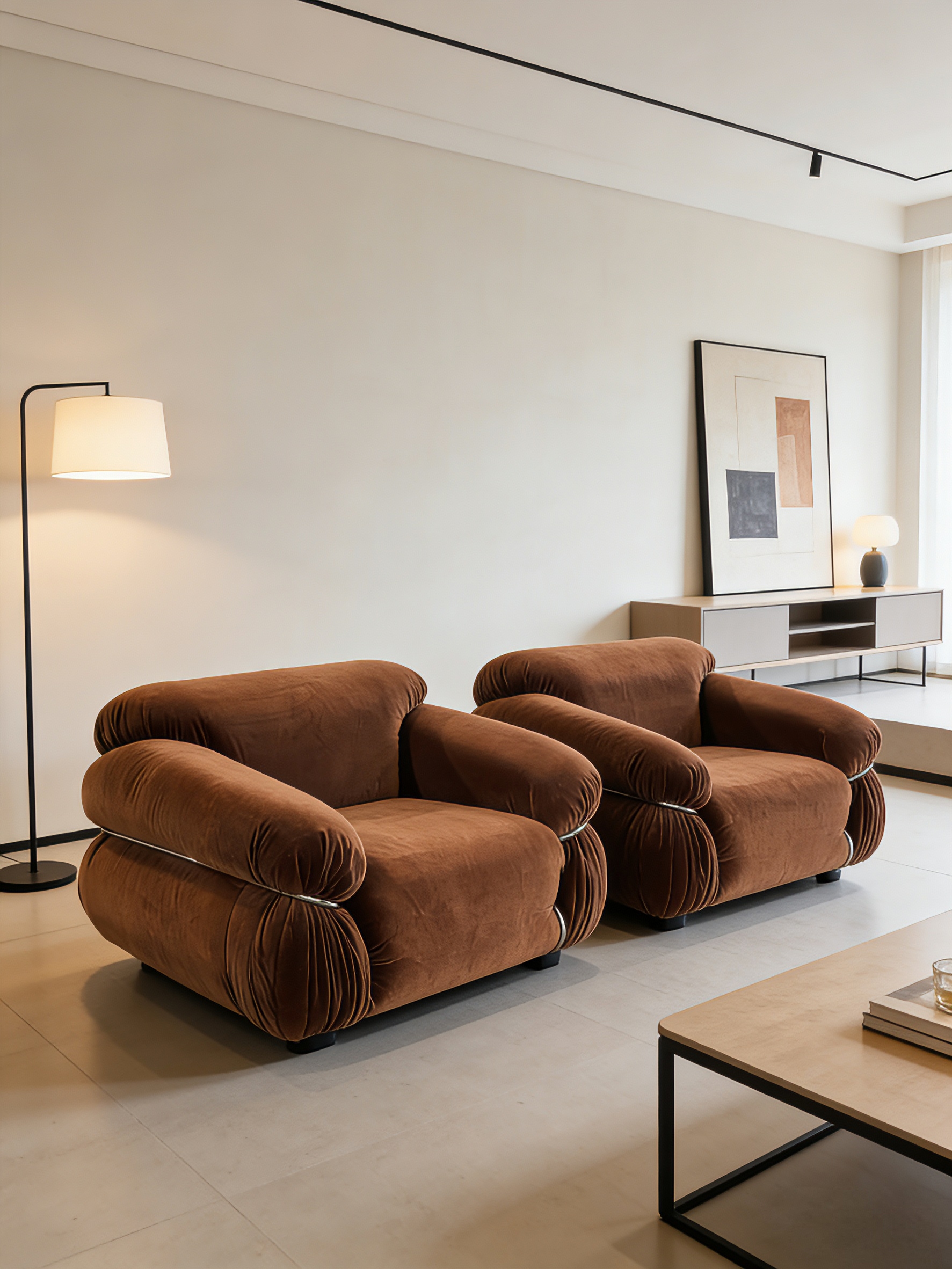 Spice Velvet Sesann Frattini Armchair