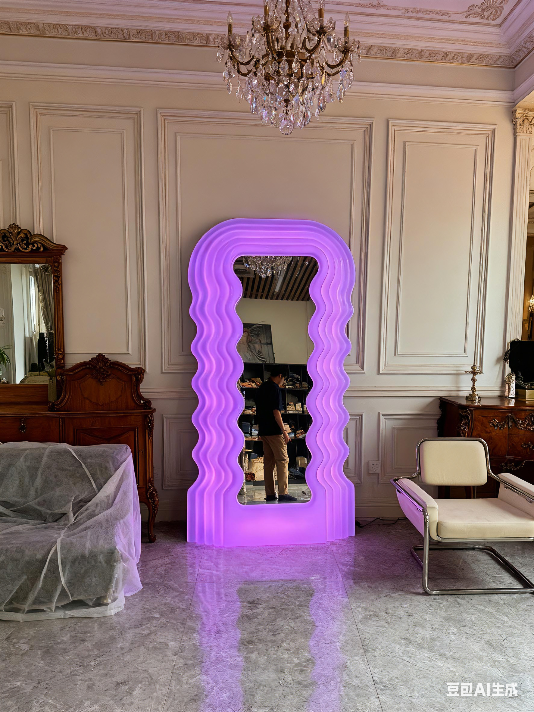 Ultrafragola Mirror by Ettore Sottsass