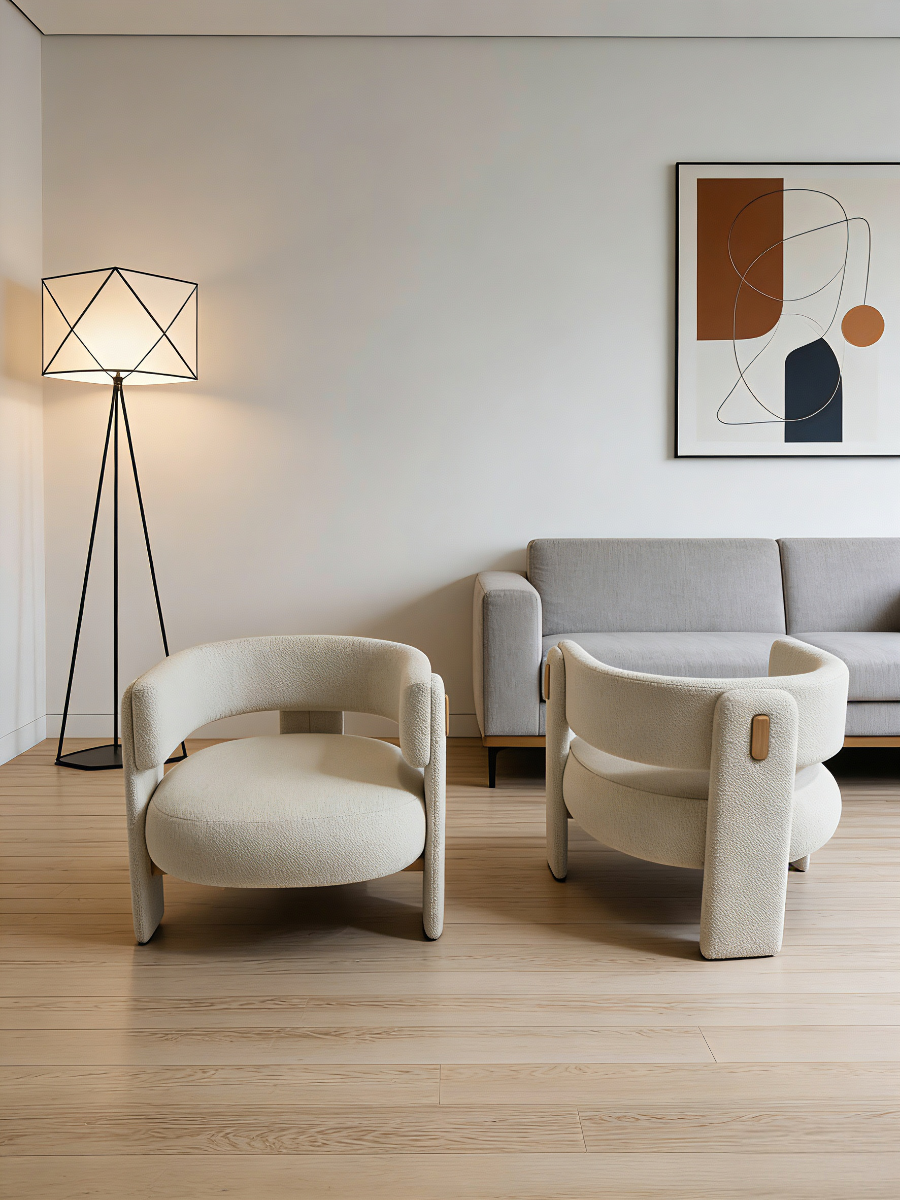 CHOUX Armchair Seto Boucle Accent Chair