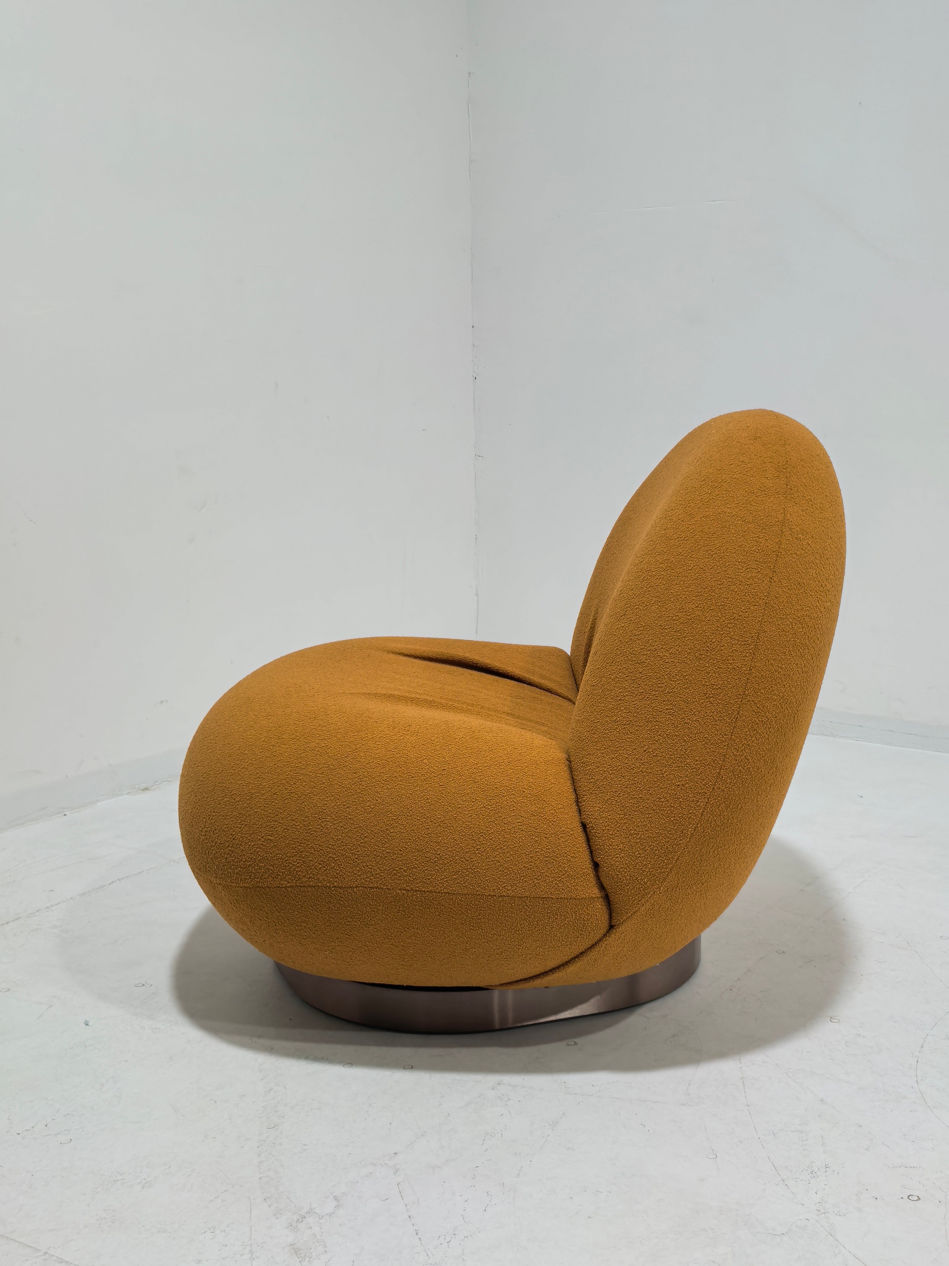 Bling Bling White Lounge Chair swivel base by Vintara Design