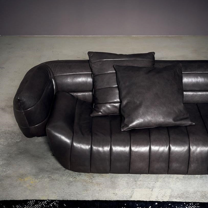 Tactile Leather Sofa by Baxter: Luxury Redefined in Modern Design.