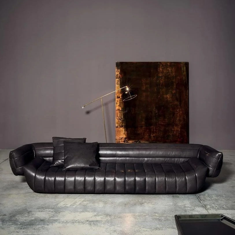 Tactile Leather Sofa by Baxter: Luxury Redefined in Modern Design.